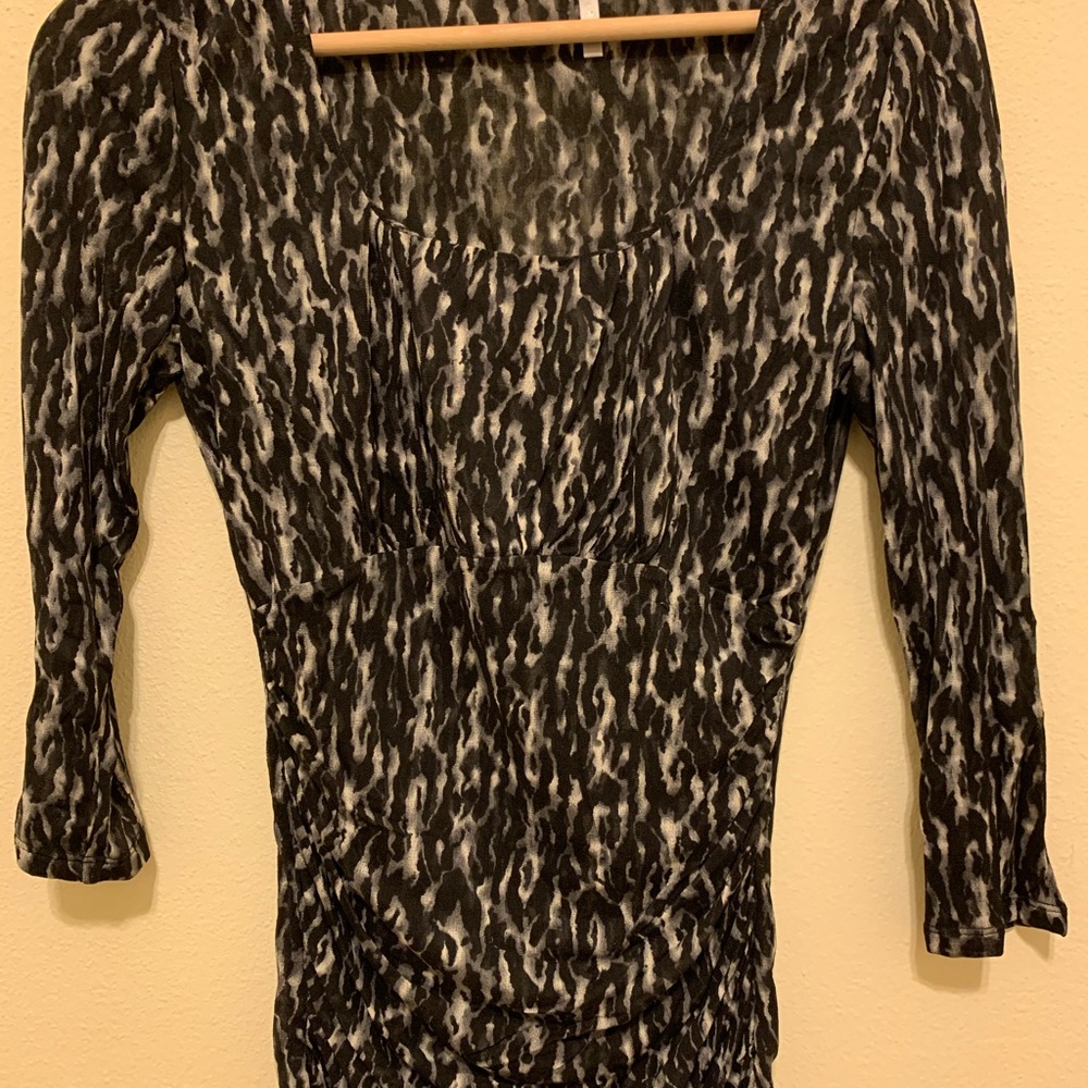 Petite animal print top.